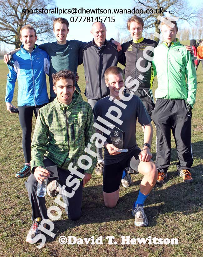 North East winners of the senior mens Inter Counties Cross Country,  Cofton Park, Birmingham. Photo: David T. Hewitson/Sports for All Pics